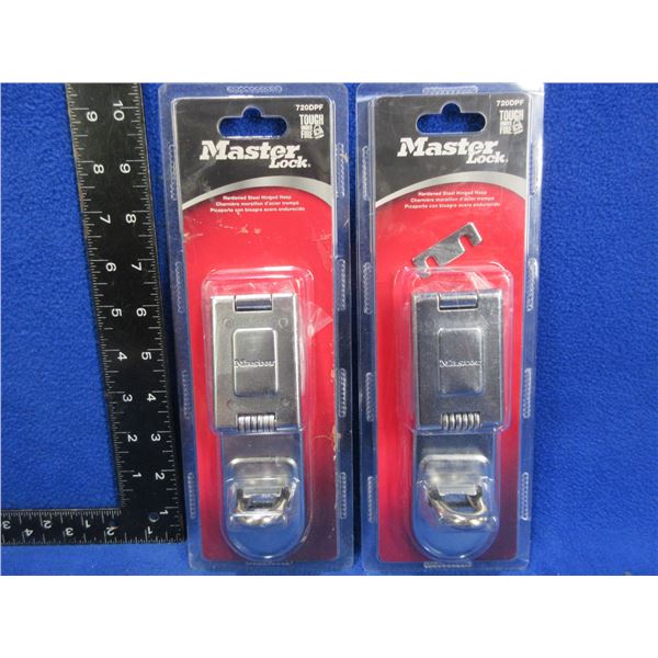 NEW - 2 Master Lock Hinged Hasps