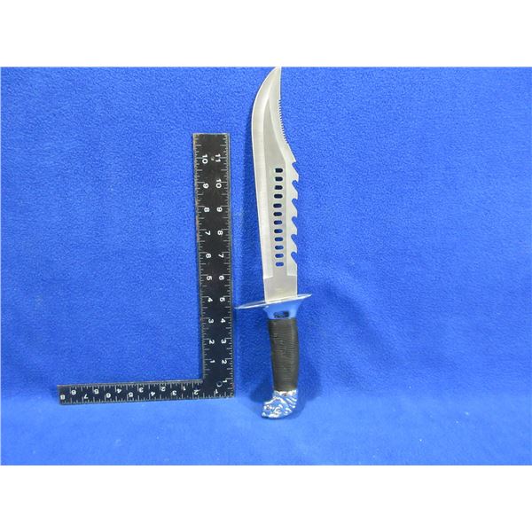 Bowie Style Fixed Blade Stainless Knife - 9 1/2" Blade, 14 3/4" Total Length