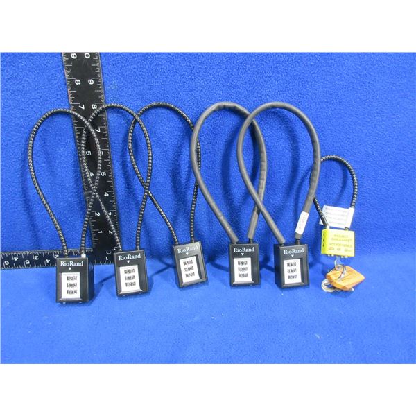 5 Combination Cable Locks (Same Code) & 1 Cable Lock w/ 2 Keys