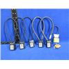 Image 1 : 5 Combination Cable Locks (Same Code) & 1 Cable Lock w/ 2 Keys