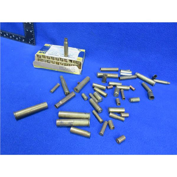 Mixed Brass Only - Bag of 63 - 308 Win., 44-40, 357, Etc. Unprimed