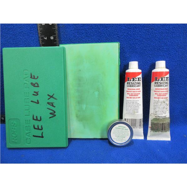 RCBS Case Lube Pad, Lee Resizing Lubricant, Imperial Sizing Die Wax