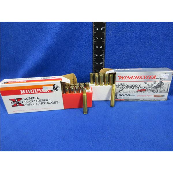 Brass Only - 30-06 Sprg Unprimed Winchester Headstamp - 2 Boxes of 20