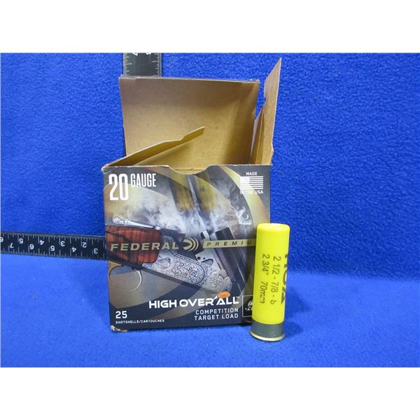 20 Ga. 2 3/4" 8 Shot Federal (Pick Up or Ship by UPS Only)