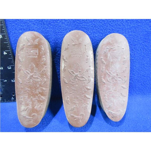 3 Upland Game Rubber Recoil Pads - 3 1/8" C/C