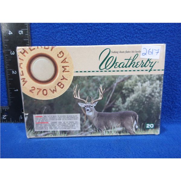 270 Wby Mag 150gr UHV Weatherby (Pick Up or Ship by UPS Only)