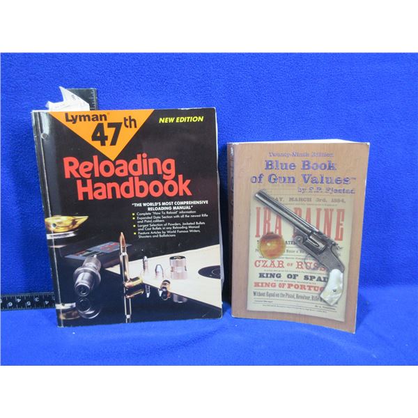 2 Books - Blue Book of Gun Values 29th Edition, Lyman 47th Reloading Handbook