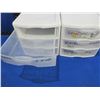 Image 2 : 2 Sterilite 3 Drawer Organizers - Stackable