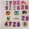 Image 4 : Lot of 20 1985 Topps NHL Hockey Helmet Stickers - Rare to find them Unpulled!