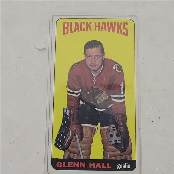 1964-65 Topps Tall Boy #12 Gelnn Hall Blackhawks HOF