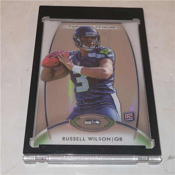 Russell Wilson Topps Platinum Rookie Card