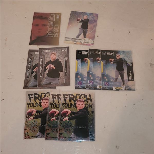 Lot of 10 Skybox Universe Zach Wilson Rookie Card
