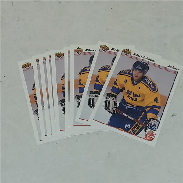 Lot of 9 1991 Upper Deck Niklas Lidsstrom #26 Rookie Cards