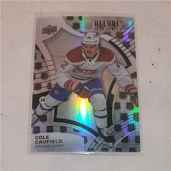Upper Deck Allure - NHL Shield Rookie Card Parallel #101 Cole Caufield Rookie Card