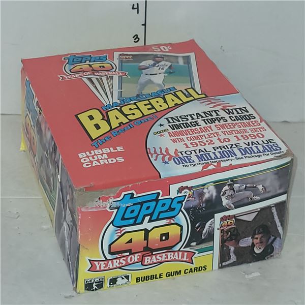 Complete Box of Unopened Topps 40th Anniversary Baseball Box - 36 Packs