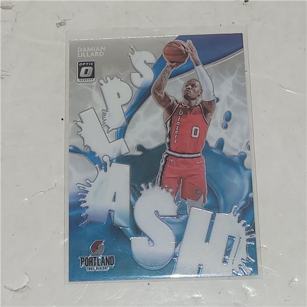 2020-21 Panini Optic Splash Inser #5 Damian Lillard Portland Trailblazers