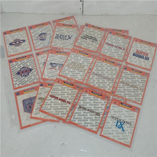 Complete Set #1-25 1989 Pro Set Super Bowl Cards - All Star Bowls upt p 1991