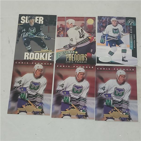 Lot of 6 Chris Pronger Rookie Cards