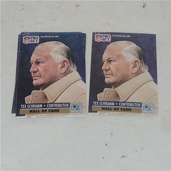 Lot of 9 1991 Pro Set #30 Tex Schram