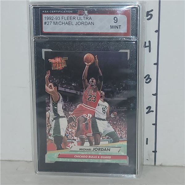 1992-93 Fleer Ultra #27 Michael Jordon - Graded 9 MINT KSA