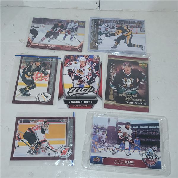 Lot of 7 Oversize NHL Star Cards