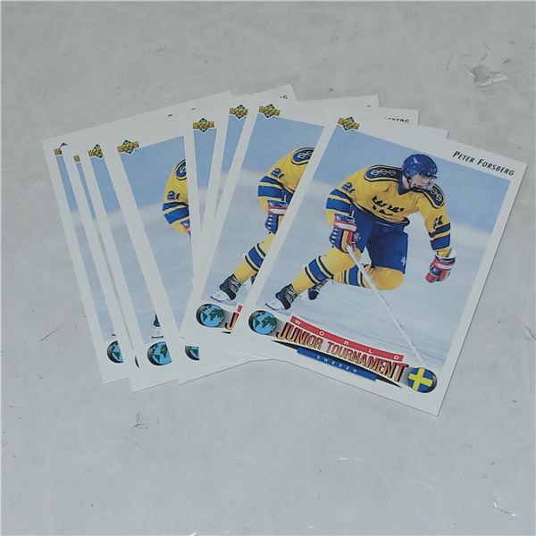 Lot of 9 Peter Forsberg Rookie Cards
