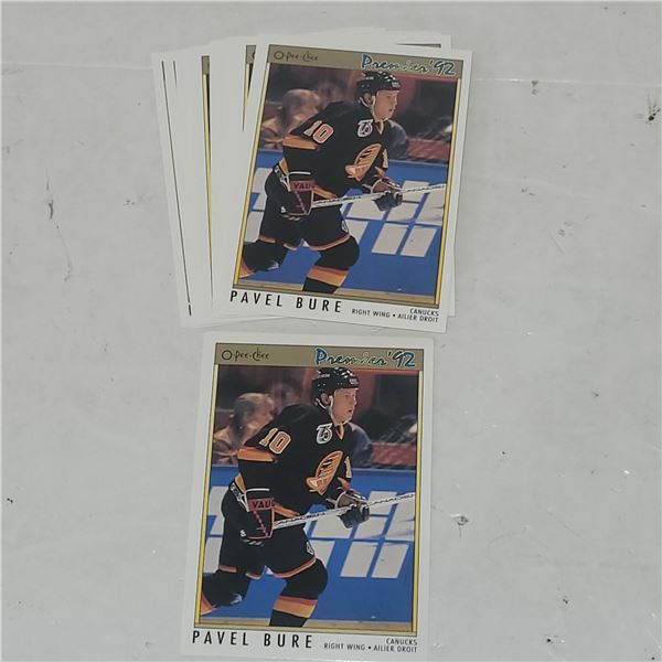 Lot of 12 Pavel Bure Rookie Cards OPC #67 Premier