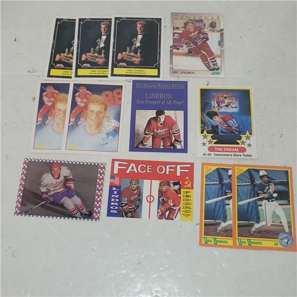 Lot of 12 Eric Lindros Rookie Cards