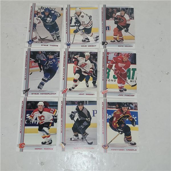 Lot of 9 2000 In The Game Memorabilia Limited Edition Print - All Cards xx/200