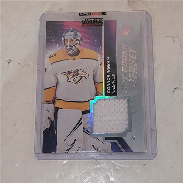 Connor Ingram Nashville Predators SPX Rookie Jersey Rookie Card