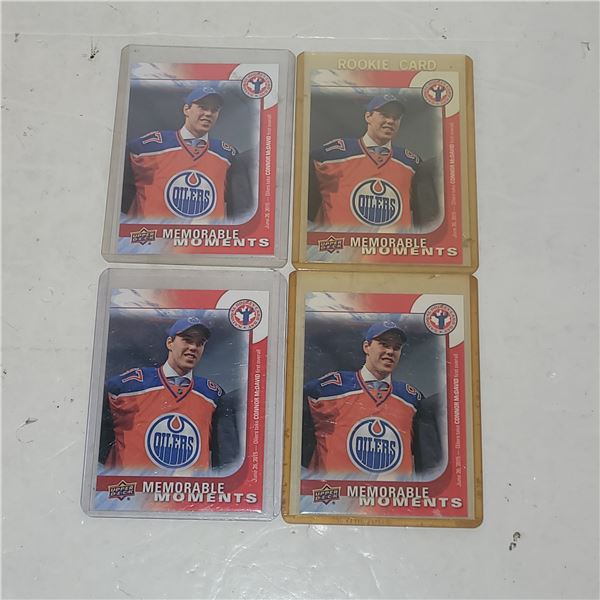 Lot of 4 2016 Connor McDavid Roookie Cards RC