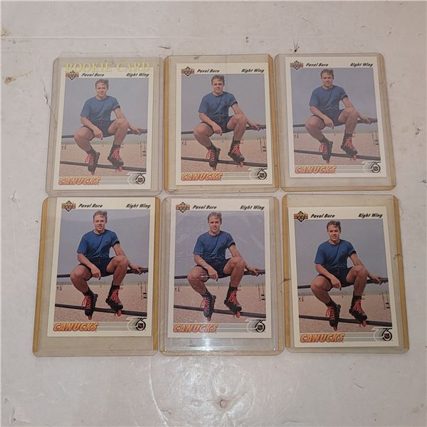 Lot of 6 Pavel Bure Rookie Cards