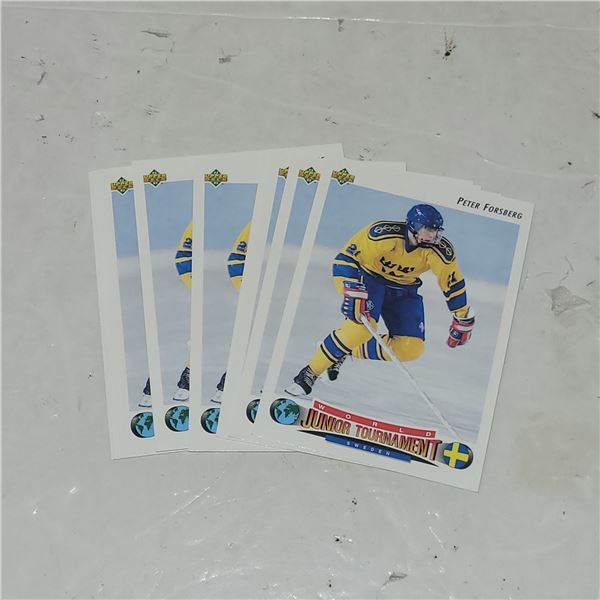 Lot of 9 Peter Forsberg Rookie Cards