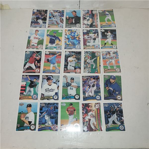 Lot of 25 2011 Topps Factory Set Limited Edition Rookie Cards