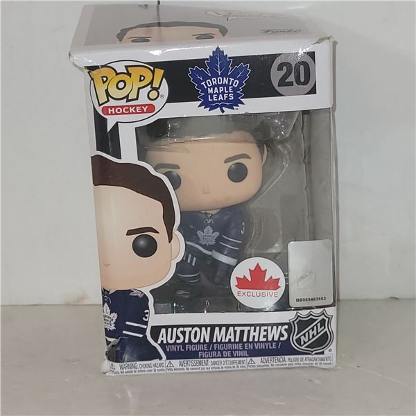 FUnko Pop! Hockey Austom Matthews #20 Official NHL Exclusive - See all photos for condition
