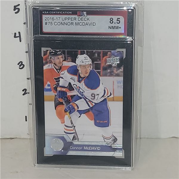 2016-17 Upper Deck #75 Connor McDavid - Graded 8.5 NMM+ KSA