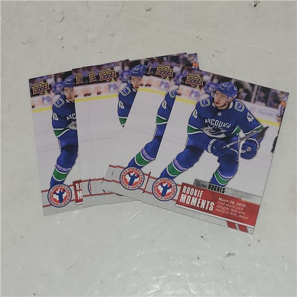 Lot of 10 Quinn Hughes Rookie Cards