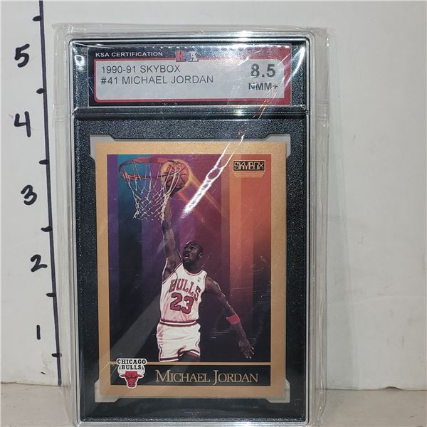 1990-91 Skybox #41 Michael Jordan - Graded 8.5NMM+ KSA
