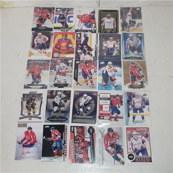 Lot of 25 Alex Ovehckin Cards - Included Rookies