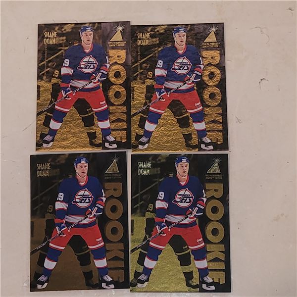 Lot of 4 1995-96 Pinnacle Zenith Edition #132 Shane Doan Rookie Card Lot