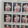 Image 7 : 1986-87 Calgary Flames Red Rooster 2 Uncut Sheets - Includes Several Rookies