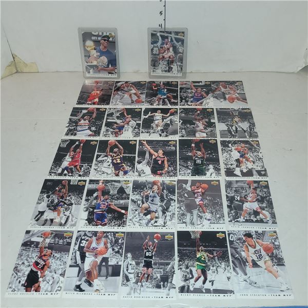 1992-93 Upper Deck Team MVP Complete Set #1-27 - Pack fresh Mint ....