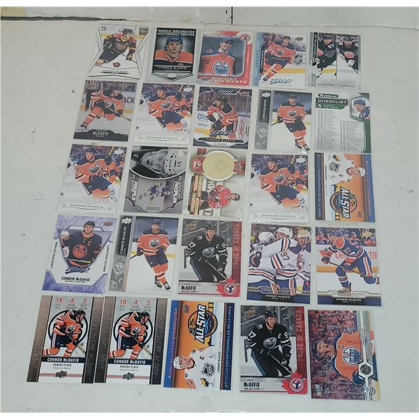 Lot of 25 Connor McDavid Cards - Including Rookies