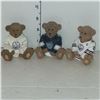 Image 1 : Lot of 3 Limited Edition Powerplay Cherished Teddies Edmonton Oilers 2 have eidtion #s on bottom
