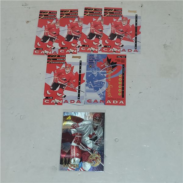 Lot of 7 Team Canada World Juniors Rookie Cards - Ryan Smith