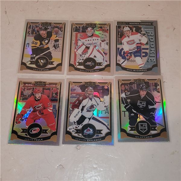 Lot of 6 2015 OPC Premier Rainbow Parallels - Pack Fresh