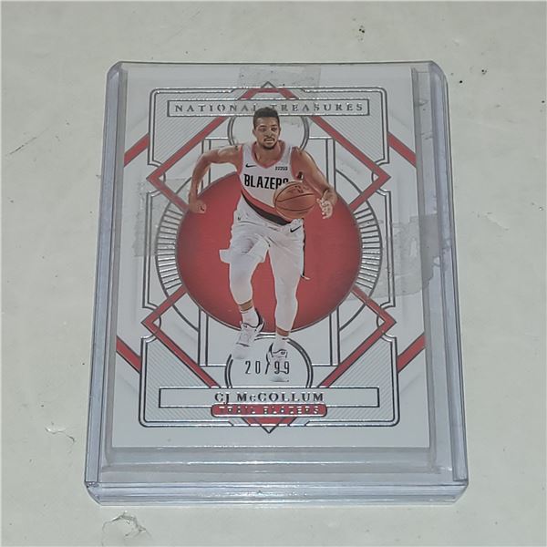 National Treasues #37 CJ McCollum Portland Limited Edition 20/99