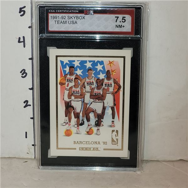 1991-92 Skybox Team USA - Graded 7.5 NM+ KSA