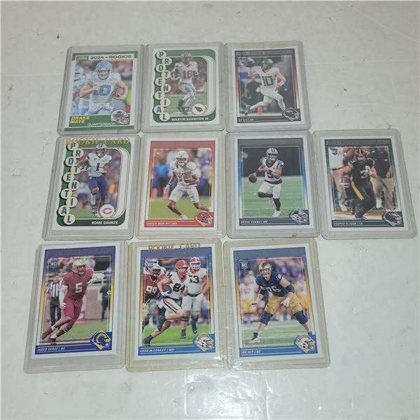 Lot of 10 NFL Star & Rookie Cards Including ...