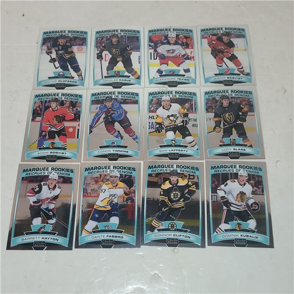 Lot of 12 2019-20 OPC Platinum Marquee Rookie Cards - Mint Condition